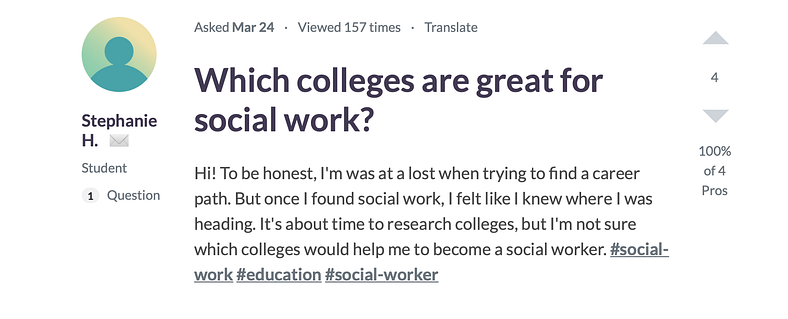 From Skepticism to Social Work: Meet Stephanie