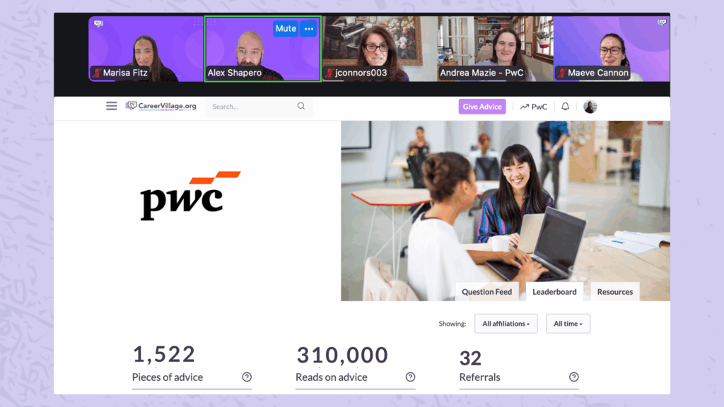 PwC event screenshot