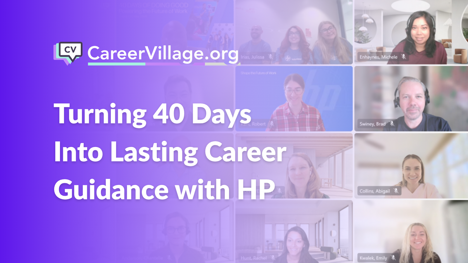 All In: How HP and CareerVillage Turned 40 Days Into Lasting Career Guidance